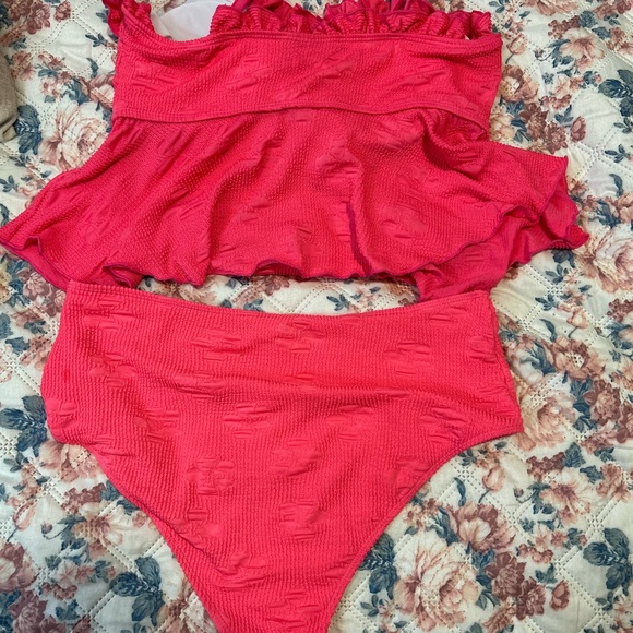 Pink Ruffled Bikini Top - Picture 3 of 5